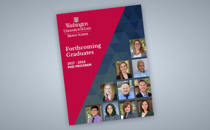 Cover for Forthcoming Phd Graduates publication