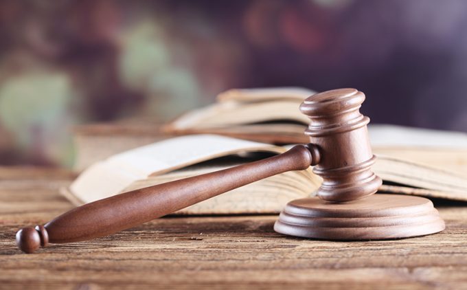 Image of Gavel in Courtroom