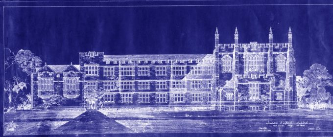 Brown Hall Blueprint