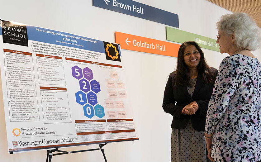Nishita Dsouza presenting: Peer Coaching and Intergenerational Lifestyle Change: A Pilot Study