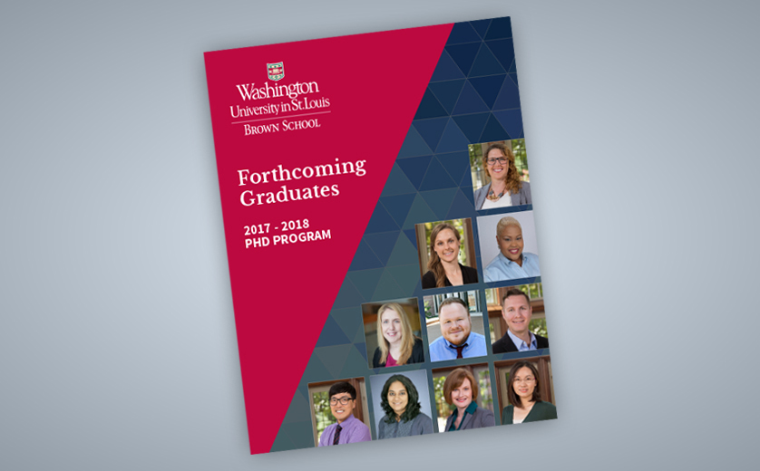 Cover for Forthcoming Phd Graduates publication