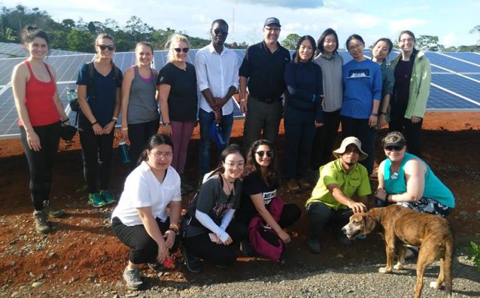 Associate Professor of Practice Joe Steensma and students in Costa Rica