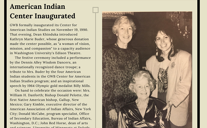 News article from inauguration of the Buder Center.