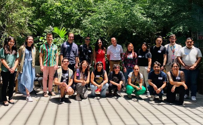 Participants at the LGBTQ+ Migrants Summit in Guadalajara, Mexico. Goldbach and Stark pictured at top row, center; Lopez pictured at bottom row, far right