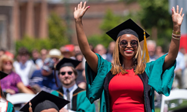 Student at graduation